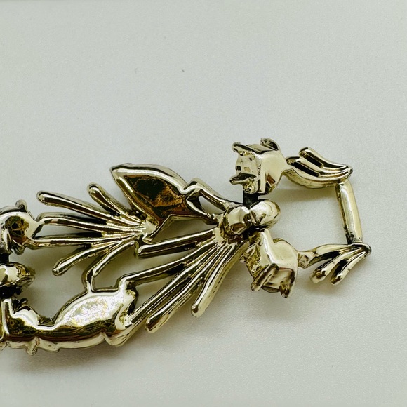 Vintage Topaz Rhinestone Bracelet & Earrings - Picture 5 of 16